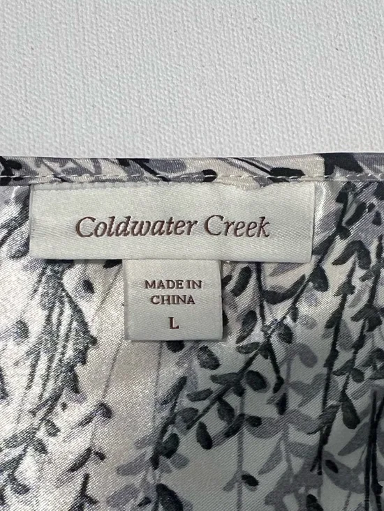 Coldwater Creek White Women’s Floral-Print Cami Adjustable Straps L - Picture 7 of 10